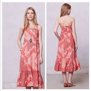 Anthropologie Holding Horses bandana dress size 6